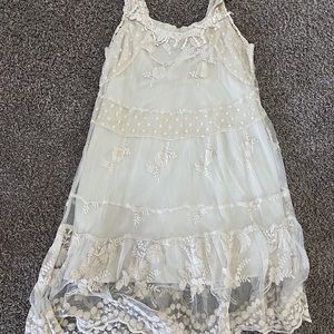 Bohemian Lace Sleeveless Dress